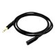 thumbnail image 3 of 2x 1,5 M Negro PVC 6,35 Mm a 3,5 Mm Conector de Cable de Audio Macho Hembra 2 piezas, 3 of 8