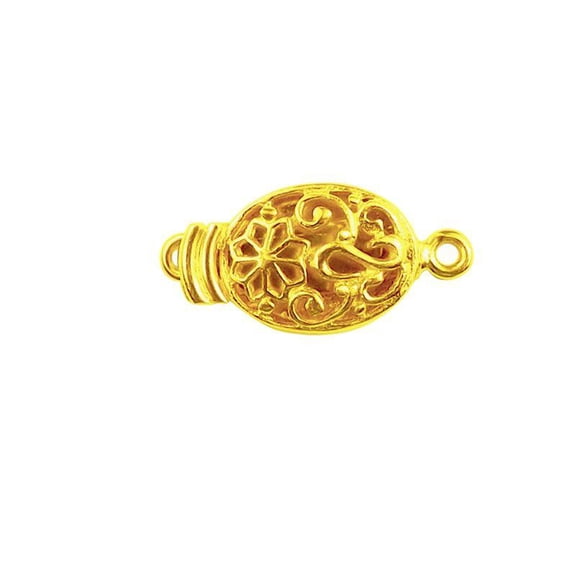 CG-414 18K Gold Overlay Single Hole Multi Strand Clasp