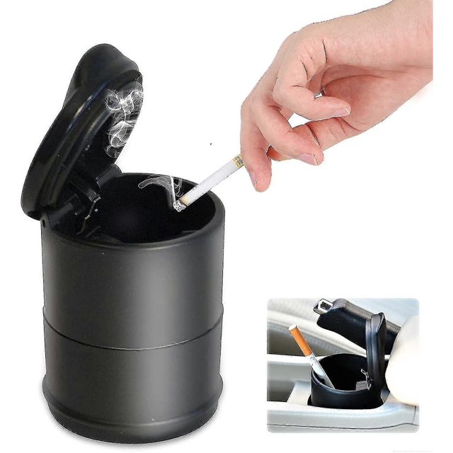 Car Ashtray, Car Ashtray With Lid Portable Car Ashtray Less Car Ashtray Car Ette Ashtray, For Car, Home, And