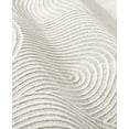 thumbnail image 3 of TOWN & COUNTRY LUXE Maya Soft Arches Neutral Indoor Area Rug with High-Low Texture, Ivory/Greige, 6'6"x9'6", 3 of 12