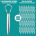 thumbnail image 6 of RONAVO Stainless Steel Tongue Cleaner, Gently Remove Tongue Coating and Promote Fresh Breath, Hygienic and Eco-conscious Tongue Scraper, Easy to Use/ Clean/ Travel, 6 of 7