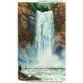 thumbnail image 3 of Ithaca, New York, View of Taughannock Falls from the Bottom (100% Cotton Canvas Reusable Tote Bag), 3 of 3