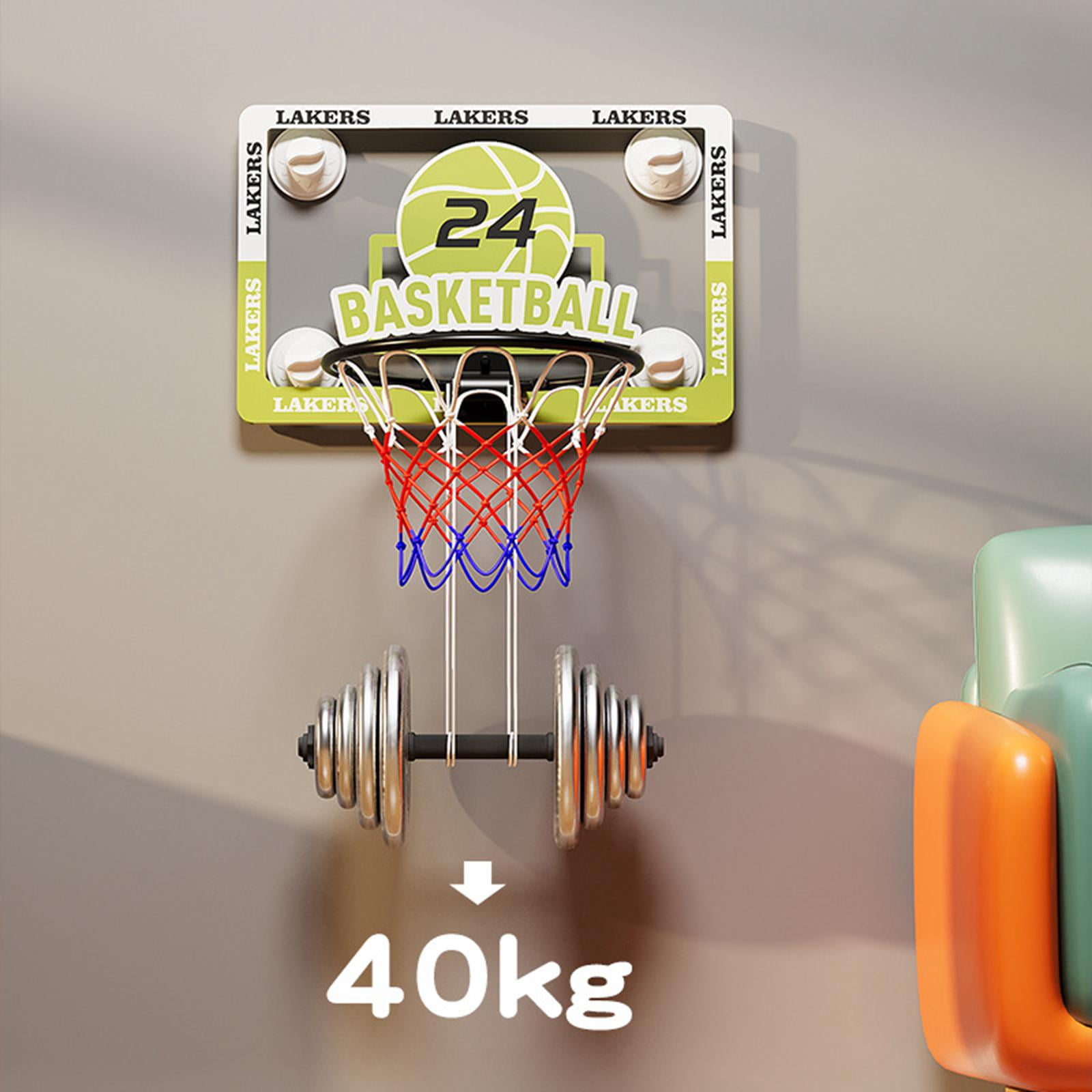 funtasica Basketball Hoop Suction Cup Foldable Easy Installation Backboard Games Wall Mounted for Outdoor Birthday Backyard Family Door Adults