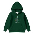 thumbnail image 4 of Sudadera con capucha para niñas y niños, sudadera de manga larga con cuello redondo y estampado de moda, jersey con bolsillo, sudadera de poliéster para niñas, 4 of 8