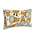 thumbnail image 2 of Bingfone Giraffes Head Standard Size Pillowcase, Long Staple Pure Cotton Envelope Closure Pillow Cover,20"X30", 2 of 9