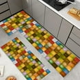thumbnail image 2 of Farmhouse Kitchen Rug Sets 3 Piece,Colorful Rugs Non Slip Kitchen Rugs and Mats Set,Boho Patchwork Rugs for Floor Washable Kitchen Floor Rugs for Hallway Laundry Room 20x32+20x47+20x59 Inch, 2 of 3