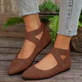 thumbnail image 2 of YLYL Women's Ballet Flats with Ankle Straps Pointed Toe Slip on Comfortable Fashion Casual Walking Shoes, 2 of 8