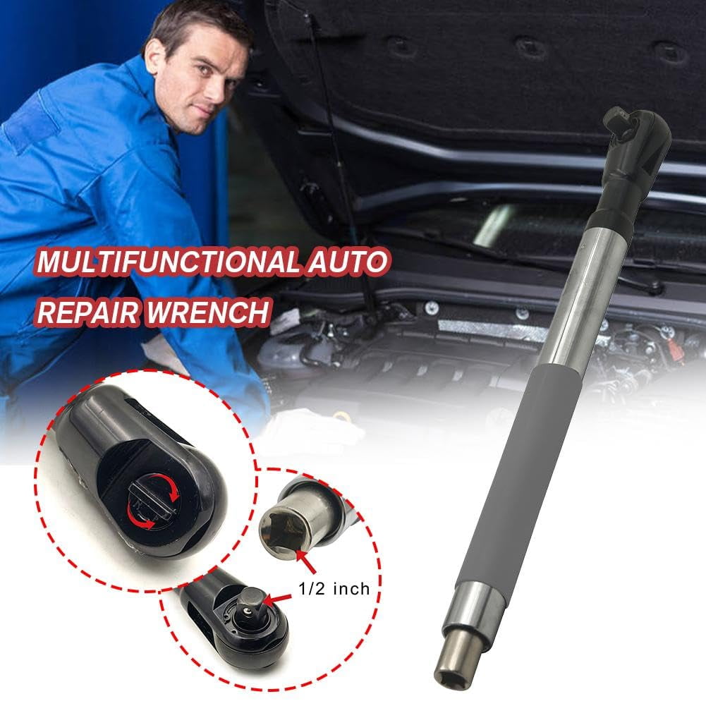 Offset Extension Wrench for Electric Drill,Impact Wrench Extender for Socket Sets, 2025 New Offset Extension Wrench Impact, 3/4‘’ Electric Drill Adapter,  Chain Drive Wrench Extender