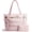 Pink, variant on Puffer Tote Bag for Women, Lightweight Puffy Work Handbag Teacher Nurse Quilted Shoulder Bag for Travel Gym, Daily Carry On Bags, Comfy College Bags, 15.6" Laptop Sleeve, Cup Holder Pocket, Portable