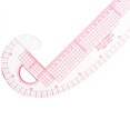 thumbnail image 4 of Multifunction 6501 Plastic French Curve Sewing Ruler Measure Tailor Ruler Making Clothing 360 Degree Bend Ruler Tools, 4 of 7