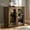 Rusti Brown, variant on Arched Door Sideboard Buffet Cabinet, Accent Cabinet with Adjustable Shelf, Wood Modular Credenza Storage Cabinet for Dining Room, Living Room, Entryway, Brown