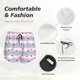 thumbnail image 4 of Balery Flamingo1 Pantalones cortos deportivos para mujer con forro y dos bolsillos, elásticos, para entrenamiento, gimnasio, yoga-Medium, 4 of 7