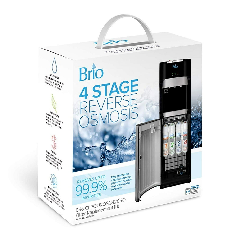 Brio 4 Stage RO Water Cooler Filter Replacement Kit for Model