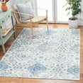thumbnail image 2 of SAFAVIEH Shivan Deloris Floral Damask Area Rug, Ivory/Blue, 5'1" x 7'6", 2 of 8
