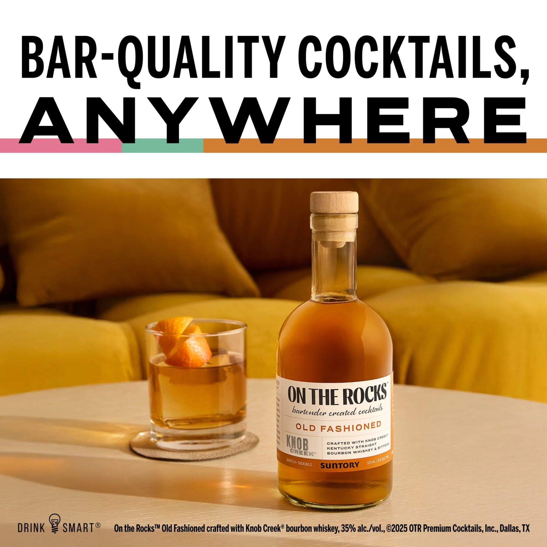 Otr-On the Rocks The Old Fashioned Crafted with Knob Creek Bourbon