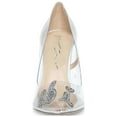 thumbnail image 2 of BETSEY JOHNSON Womens Clear Mixed Media Embellished Demi Bridal I Do Pointed Toe Stiletto Slip On Dress Pumps Shoes 6.5 M, 2 of 4