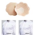 thumbnail image 4 of 2x 1 par de fundas para senos, pegatinas, reutilizables, empanadas , almohadillas de silicona para camisas de vestir sin mangas, trajes de baño, Pecho Marrón Hugo Cubierta de empanadas de pecho, 4 of 9