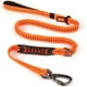 thumbnail image 1 of Correa elástica para perro con asa acolchada suave, correa ajustable para perro con hebilla de cinturón de seguridad, correa ajustable para perro para perros grandes, medianos y pequeños (naranja) JFHHH pequeña, 1 of 5
