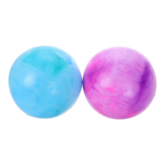2 Pcs Inflatable Racket Ball Exercise Beach Summer Yoga Decoration Marble Equipment