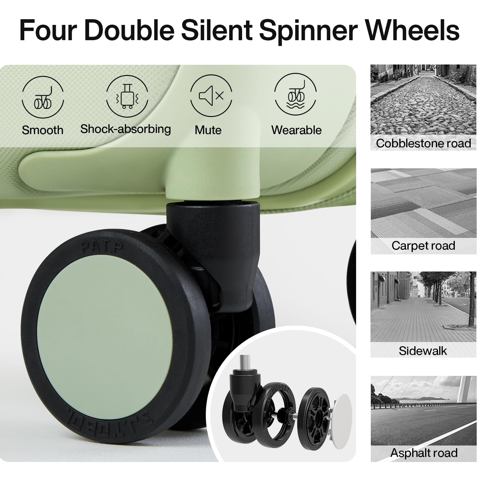 Hanke 28 Inch Luggage Large Suitcase With Spinner Wheels Tsa