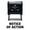 Black, variant on Vivid Stamp Notice of Action Self Inking Rubber Stamp (Blue Ink) - Large