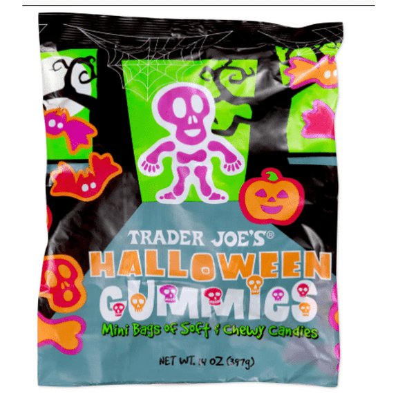 Trader Joe's Halloween Gummies Soft & Chewy Mini Bags 14 oz