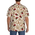 thumbnail image 3 of KLL Valentine'S Day Rose Print Men's Shirt Short Sleeve Button Down Summer Cuba Beach Shirts- Small, 3 of 5