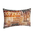 thumbnail image 2 of Balery Hand Drawn Vintage Coffee Bedding Queen Pillow Cases - Envelope Closure - Soft Brushed Microfiber Fabric - Shrinkage and Fade Resistant Pillow Cases-16"x24", 2 of 9