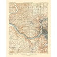 thumbnail image 2 of USGS 26x32 White Modern Wood Framed Museum Art Print Titled - Cincinnati West Ohio Kentucky Quad - USGS 1900, 2 of 4