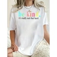 thumbnail image 1 of Creative And Fun Colorful Printed Patterns for Women'S Fashion, Trendy Round-Neck Short-Sleeve T-Shirts, Simple And Casual Sports Tops, Perfect for Comfortable Summer Wear During Holidays.Father's D, 1 of 5