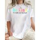 thumbnail image 1 of Creative And Fun Colorful Printed Patterns for Women'S Fashion, Trendy Round-Neck Short-Sleeve T-Shirts, Simple And Casual Sports Tops, Perfect for Comfortable Summer Wear During Holidays., 1 of 5