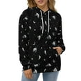 thumbnail image 4 of Black And White Celestial Print 3D Print Hoodie Men Women Autumn Thin Pullover Sweatshirt Vintage Streetwear Tops, 4 of 6