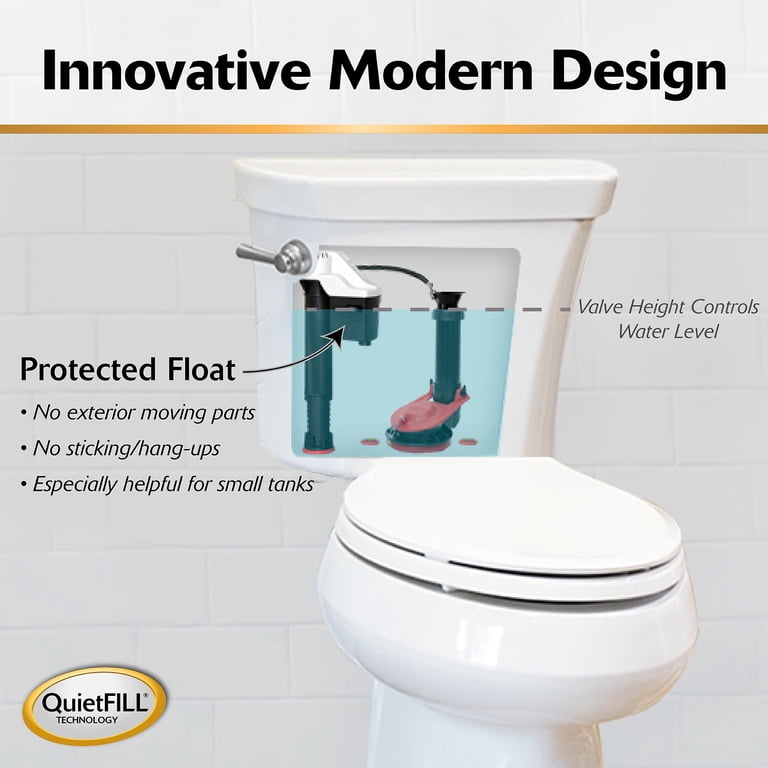 Korky QuietFILL Universal Toilet Fill Valve, Adjustable photo 4