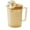 Orange, variant on Yoloke Plastic Pitcher with Lid and Spout - Water Pitcher for Fridge, Large Iced Tea Pitcher for Coffee, Juice, and Homemade Beverages