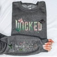 thumbnail image 3 of Wicked Pastel Print Sweatshirt | Magical Letter Graphic Cozy Pullover for Women, 3 of 7