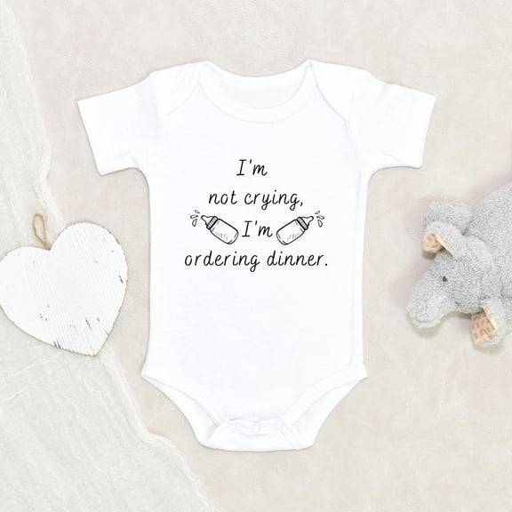 Newbabywishes - I'm Not Crying Funny Themed Baby Clothes for Boys and Girls - Adorable Baby Clothing