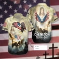 thumbnail image 3 of Camisas hawaianas Aloha con diseño de Jesús y león para hombre y mujer, camisas playeras frescas de manga corta con solapa, camisas florales, blusas casuales cruzadas de calle, 3 of 5