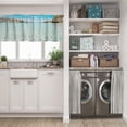 thumbnail image 5 of LALILO Kitchen Curtain Valance Beach California Sea Mexico Rod Pocket Window Curtain 52"x 18" Set of 2, 5 of 5