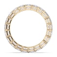 thumbnail image 4 of KEEVA JEWELS 5.00 Carat High Quality Emerald Shape Moissanite Eternity Band for Women Made in Yellow Gold Plated Silver Size 9, 4 of 6