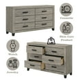 thumbnail image 5 of ACME Mari Dresser, Light Gray Finish, 5 of 5