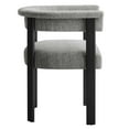 thumbnail image 4 of Side Dining Chair, Set of 2, Grey Gray, Fabric, Kitchen Cafe Bistro Hospitality Restaurant, Modern Contemporary HB36860, 4 of 11