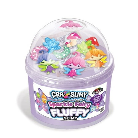 Cra-Z-Art Cra-Z-Slimy Sparkle Fairy Fluffy Slime, Purple Slime, Ages 6 and up