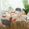 thumbnail image 3 of Yayeee Tablecloths 54" x 54" Rectangle Wrinkle Resistant Party Table Cover, Yellow Autumn Leaves, 3 of 8