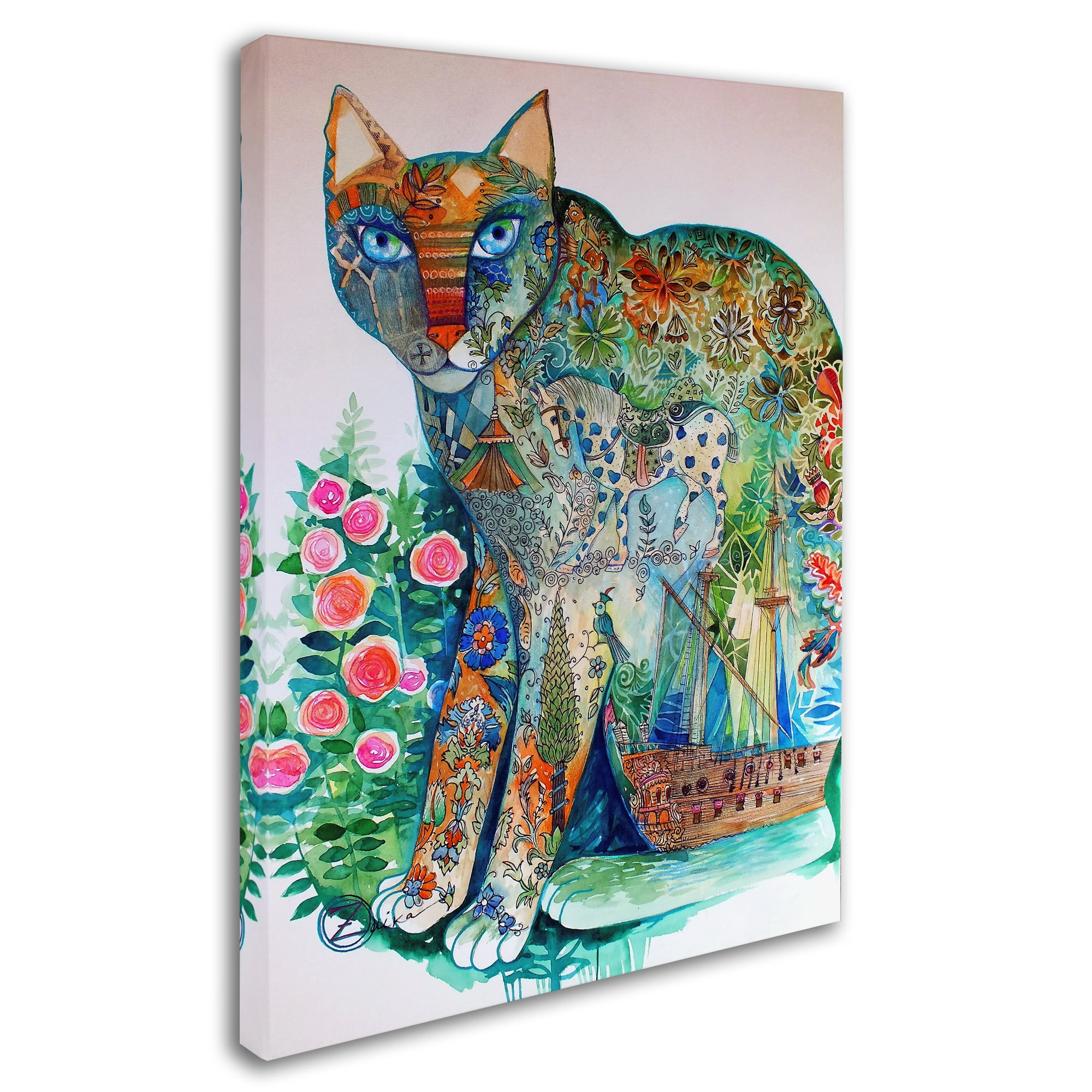 Trademark Fine Art 'Mediterranean Sea' Canvas Art by Oxana Ziaka