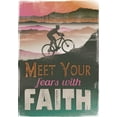 thumbnail image 2 of JMB Designs 24x32 White Modern Wood Framed Museum Art Print Titled - Meet Fears with Faith, 2 of 4