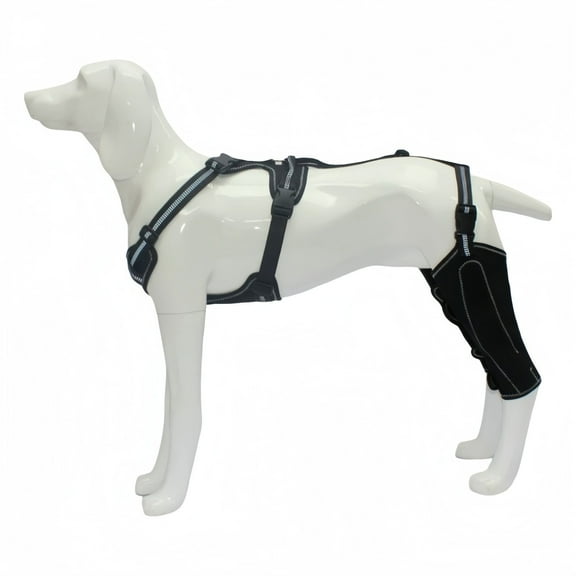 Pet Protective Gear for Dogs Double Protective Leg Sleeve with Adjustable Metal Support for Post-Operative Use and Indoor Outdoor Pet Clothing