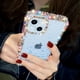 thumbnail image 5 of Funda de lujo con purpurina de diamante para iPhone, 13, 12, 11, 14, 15 Pro Max, X, Xr, Xs, 8, 7 Plus, cubierta de silicona suave transparente a prueba de golpes, 5 of 5