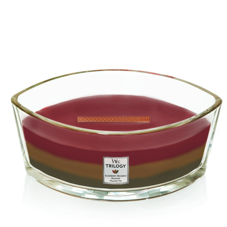 WoodWick Ellipse Trilogy Hearthside Candle with Elderberry
