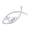 Silver, variant on JZROCKER Fish Emblems Sticker 3D Car Fish Decal Sticker for Car Window Bumper Automotive Fish Badge