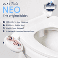 thumbnail image 2 of LUXE Bidet NEO 320 - Hot and Cold Water, Self-Cleaning, Dual Nozzle, Non-Electric Bidet Attachment for Toilet Seat, Adjustable Water Pressure, Rear and Feminine Wash, Lever Control (Rose Gold), 2 of 9
